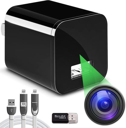 Security Camera Charger HD 1080p Easy to Use without WiFi